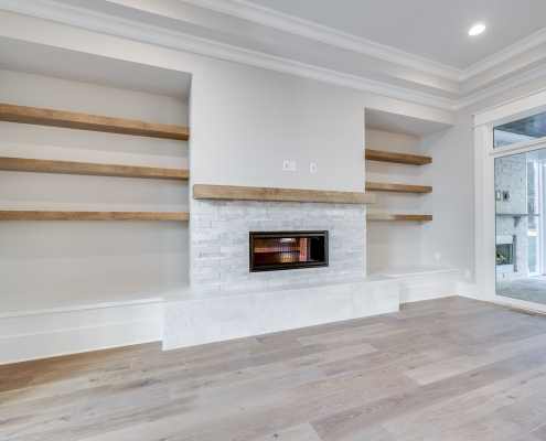 The Palisades | Family Room Fireplace
