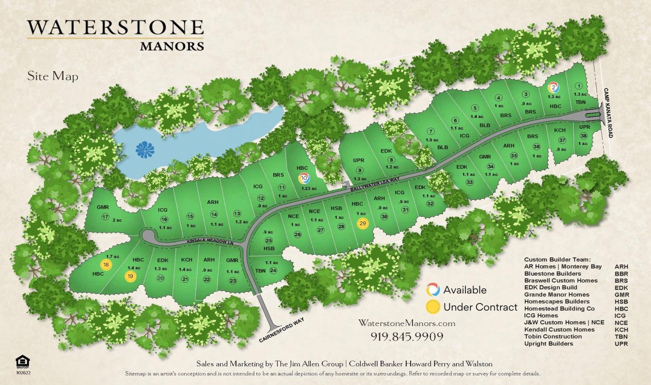 Waterstone Manors Site Map