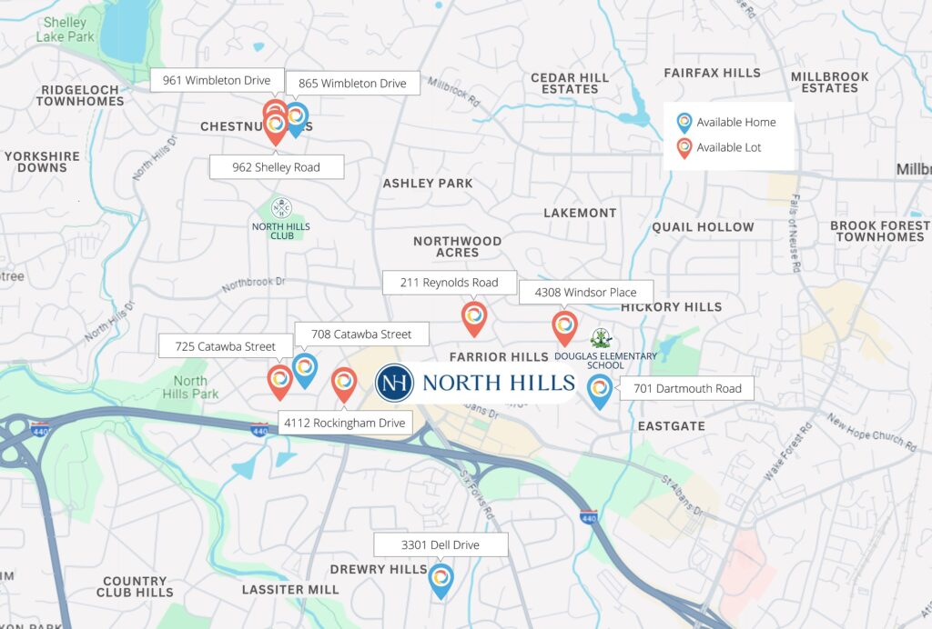 North Hills Area Map