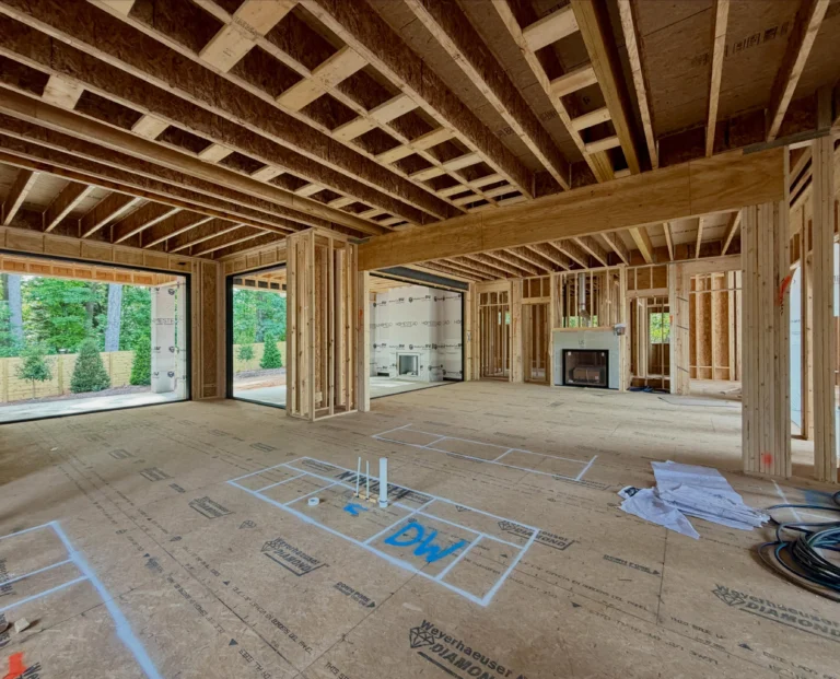 Each phase brings more definition. 🏡🛠️ ⁣
⁣
4308 Windsor Place continues to take shape, revealing the balance of modern lines and Mediterranean influence planned for this Farrior Hills home.⁣
⁣
Builder:⁣ @homesteadbuildingcompany 
Architect:⁣ @mcmillandesigninc 
Listed by:⁣ @thejimallengroup 
⁣
#homesteadbuilt #mediterraneanhome #luxuryhome #customhomedesign #raleighrealestate