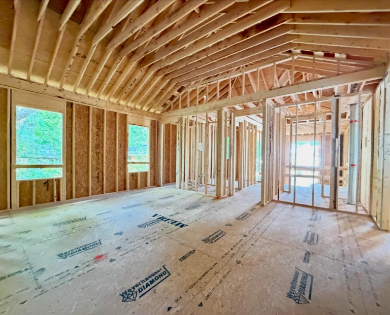 Each phase brings more definition. 🏡🛠️ ⁣
⁣
4308 Windsor Place continues to take shape, revealing the balance of modern lines and Mediterranean influence planned for this Farrior Hills home.⁣
⁣
Builder:⁣ @homesteadbuildingcompany 
Architect:⁣ @mcmillandesigninc 
Listed by:⁣ @thejimallengroup 
⁣
#homesteadbuilt #mediterraneanhome #luxuryhome #customhomedesign #raleighrealestate